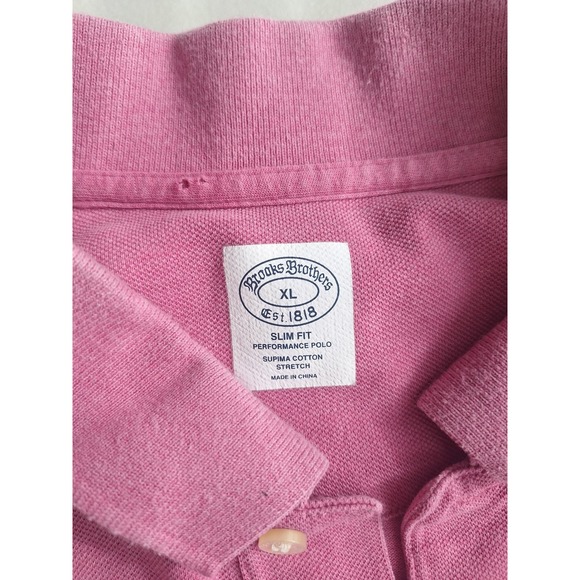 Brooks Brothers Male Performance Polo Lot of 3 XL Supima Cotton Red Pink Green - Picture 8 of 16